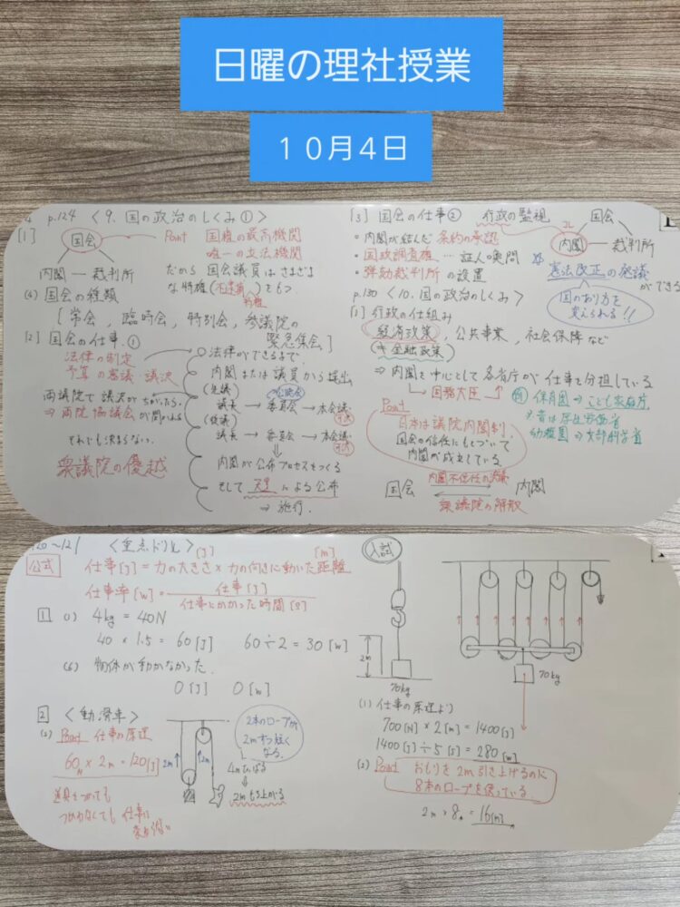 中2の3学期から「理科・社会」小規模集団授業